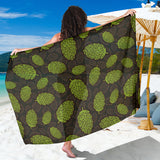 Hop Pattern Black Background Sarong