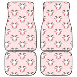 Cute Goat Pattern Front And Back Car Mats