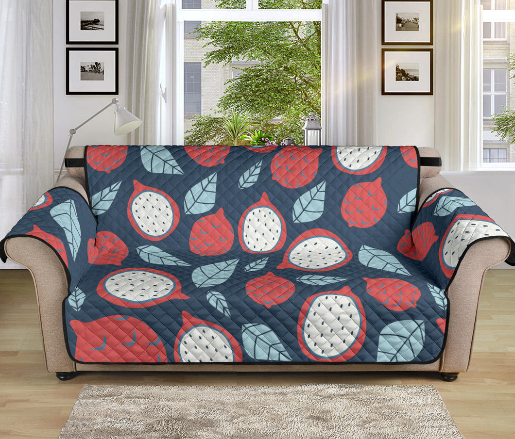 dragon fruits dark blue background Sofa Cover Protector