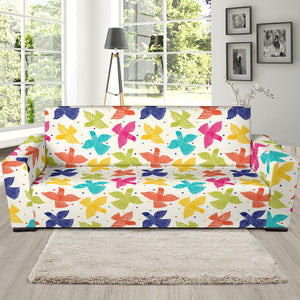 Pigeon Pattern Print Design 01  Sofa Slipcover