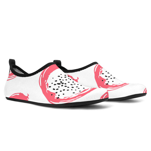 Hand Drawn Dragon Fruit Aqua Shoes