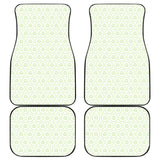 Cucumber Pattern Background Front And Back Car Mats