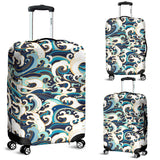 Japanese Wave Pattern Luggage Covers