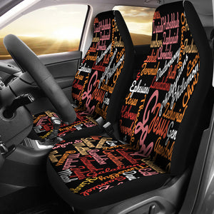 Custom-Made Holy Bible Books Black Car Seat Cover