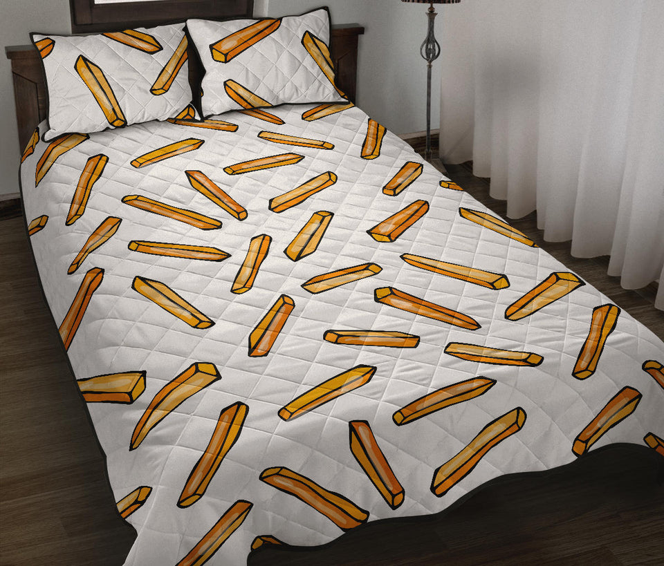 French fries potato pattern Quilt Bed Set