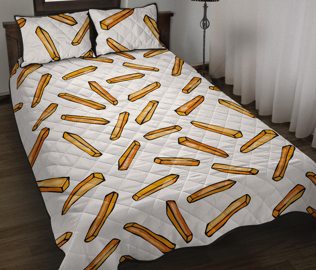French fries potato pattern Quilt Bed Set