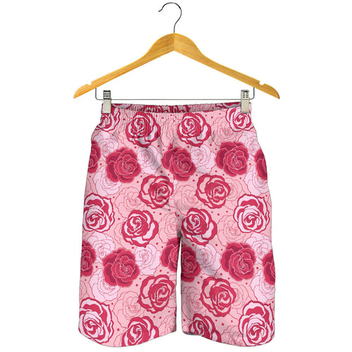 Rose Pattern Print Design 02 Men Shorts