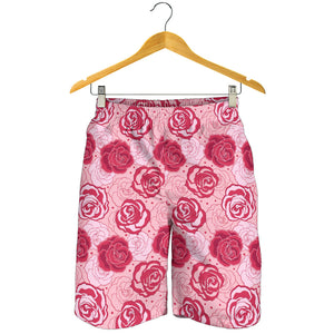 Rose Pattern Print Design 02 Men Shorts