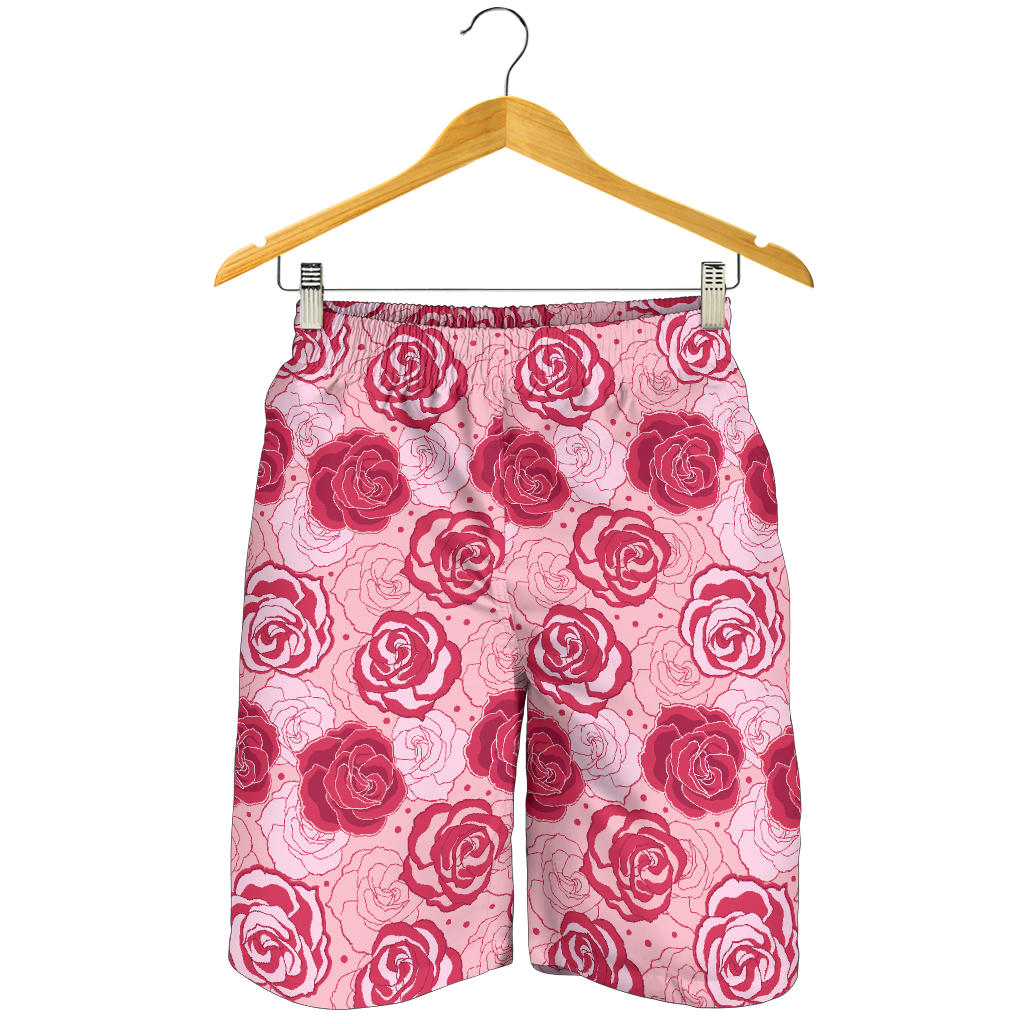 Rose Pattern Print Design 02 Men Shorts