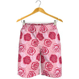 Rose Pattern Print Design 02 Men Shorts