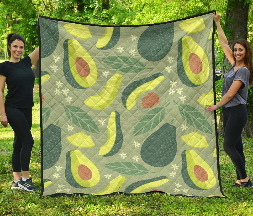 Avocado Pattern Premium Quilt