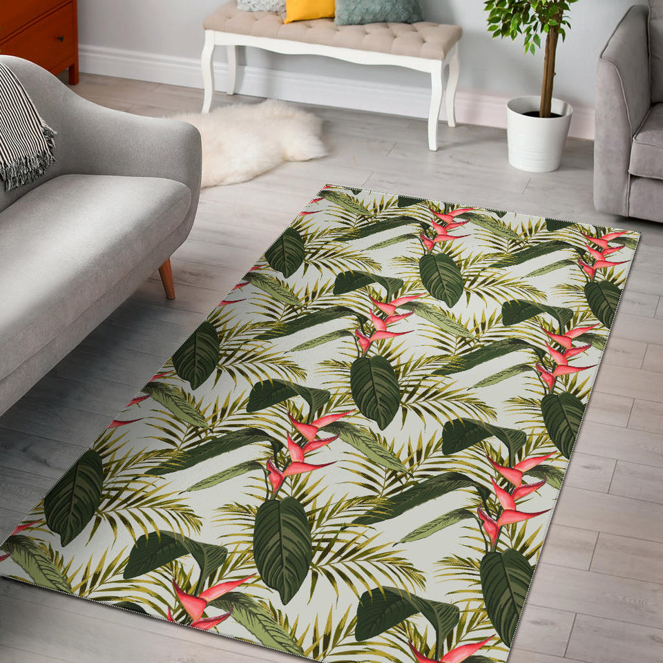 Heliconia Pattern Area Rug
