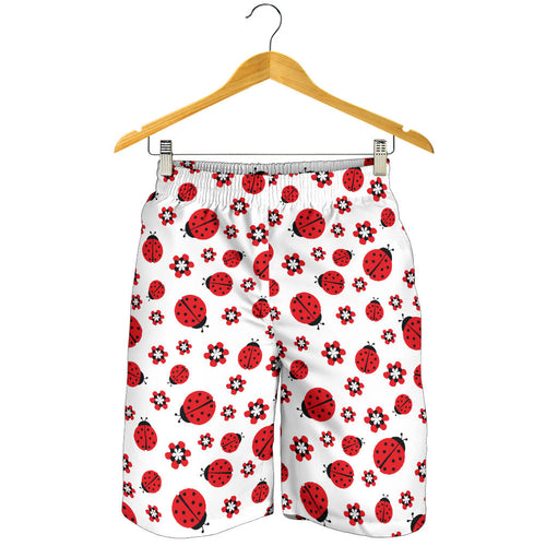 Ladybug Pattern Print Design 04 Men Shorts