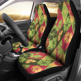 Cool Geometric Lime Pattern Universal Fit Car Seat Covers