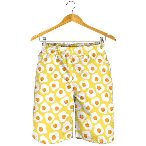 Fried Eggs Pattern Print Design 05 Men Shorts