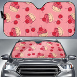 Cake Cherry Pattern Car Sun Shade