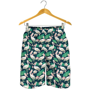 Pelican Pattern Print Design 03 Men Shorts