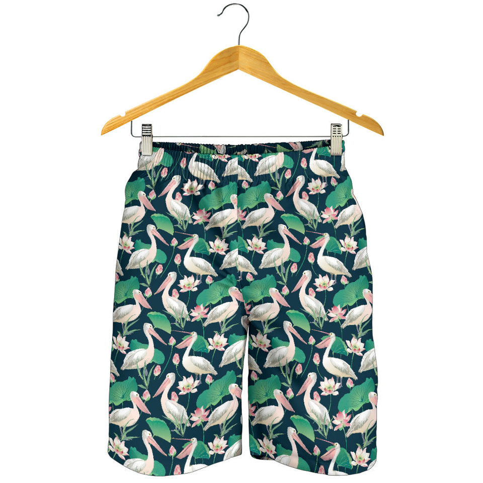 Pelican Pattern Print Design 03 Men Shorts