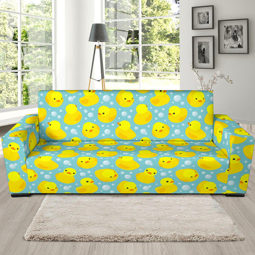 Duck Toy Pattern Print Design 03 Sofa Slipcover
