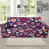 British Pattern Print Design 02 Sofa Slipcover