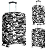 Black White Camo Camouflage Pattern Luggage Covers