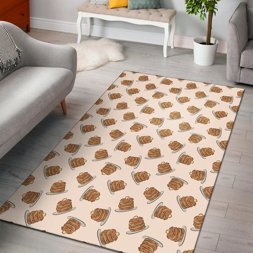Pancake Pattern Print Design 01 Area Rug