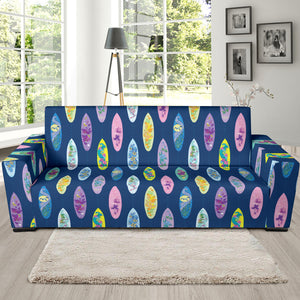 Surfboard Pattern Print Design 03  Sofa Slipcover