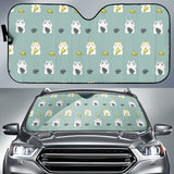 Cute Hamster Cheese Pattern Car Sun Shade