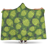 Hop Pattern Hop Cone Background Hooded Blanket
