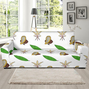 Color Hand Drawn Cocoa Pattern Sofa Slipcover