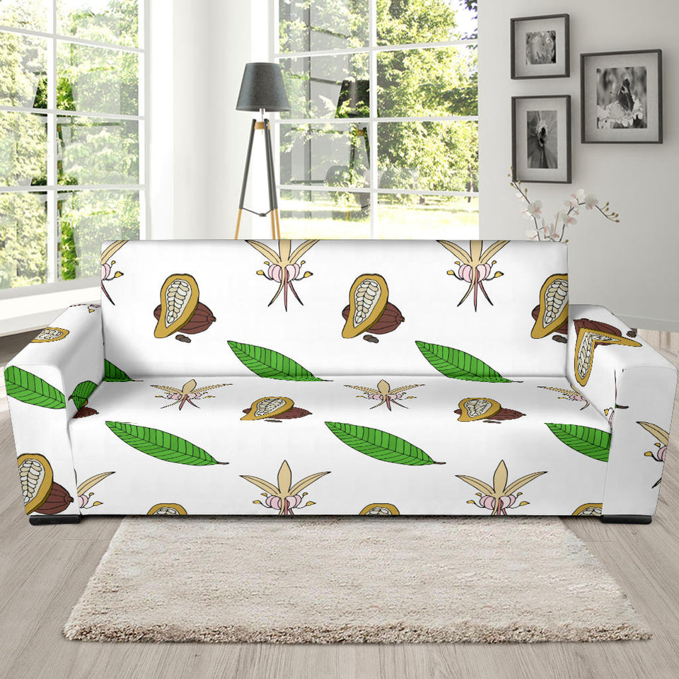 Color Hand Drawn Cocoa Pattern Sofa Slipcover