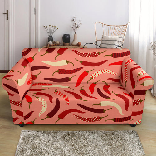 Beautiful Chili Peppers Pattern Loveseat Couch Slipcover