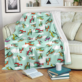 Helicopter Design Pattern Premium Blanket