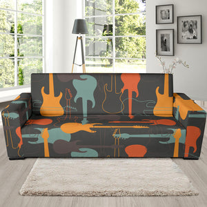 Electric Guitars Pattern Sofa Slipcover