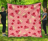 Cake Cherry Pattern Premium Quilt