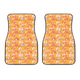 Camper Van Pattern Print Design 04 Front Car Mats