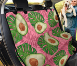 Avocado Slices Leaves Pink Back Ground Dog Car Seat Covers