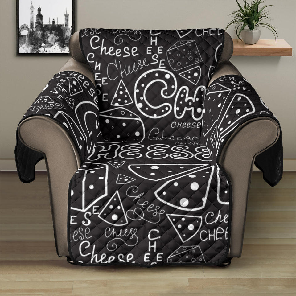 Handwritten cheese pattern Recliner Cover Protector