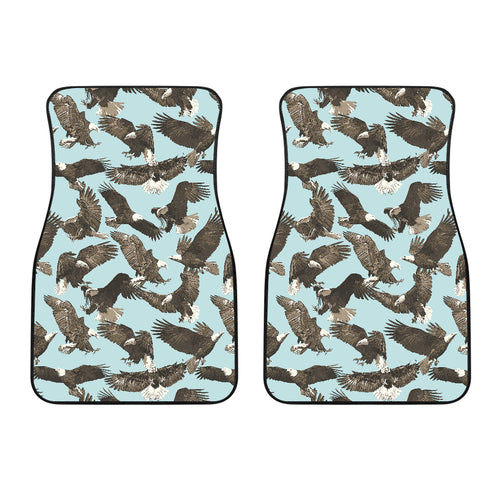 Eagle Pattern Print Design 01 Front Car Mats