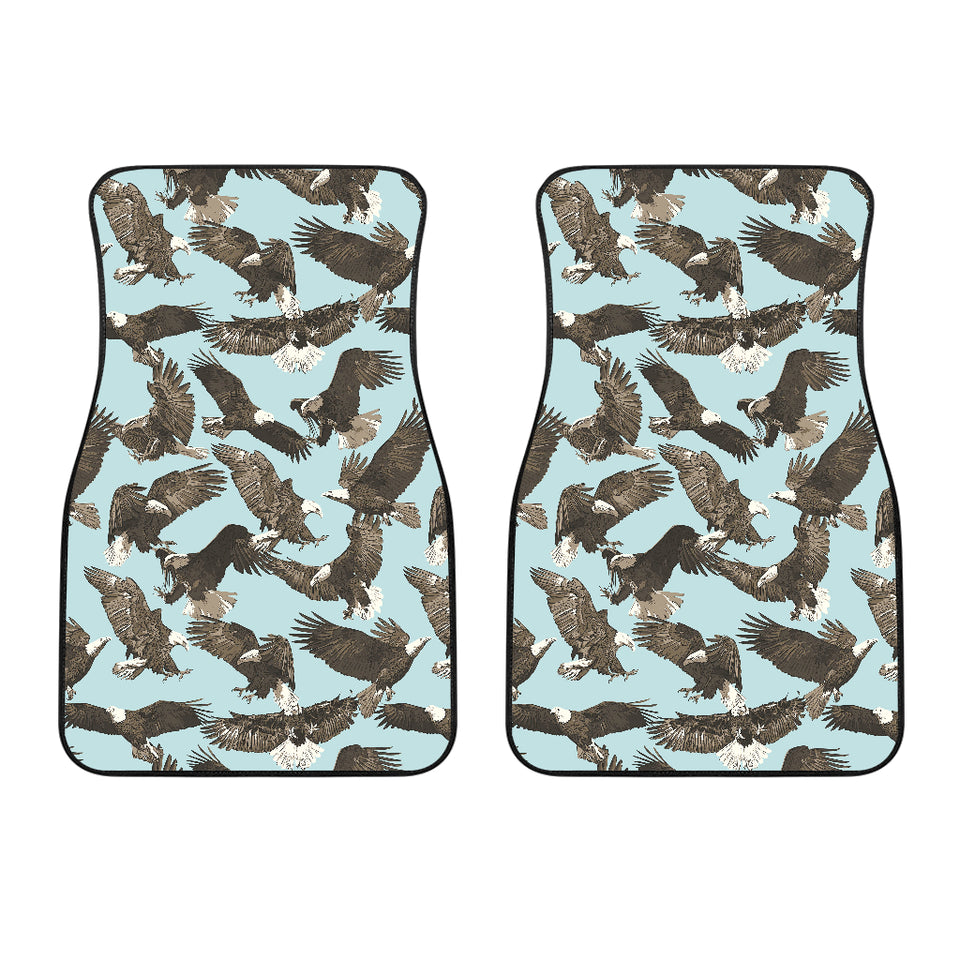 Eagle Pattern Print Design 01 Front Car Mats