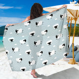 Sheep Polka Dot Cloud Pattern Sarong