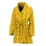 Corn Pattern Print Design 04 Women's Bathrobe