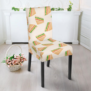 Sandwich Pattern Print Design 01 Dining Chair Slipcover