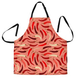 Beautiful Chili Peppers Pattern Adjustable Apron