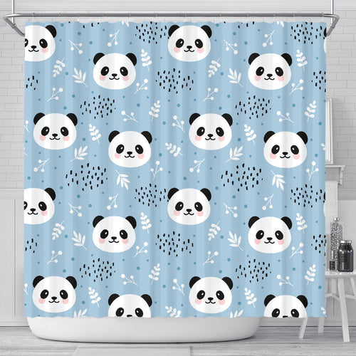 Cute Panda Pattern Shower Curtain Fulfilled In US