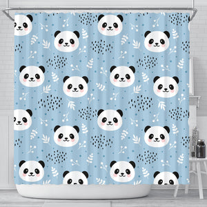 Cute Panda Pattern Shower Curtain Fulfilled In US
