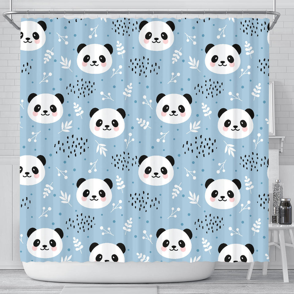 Cute Panda Pattern Shower Curtain Fulfilled In US