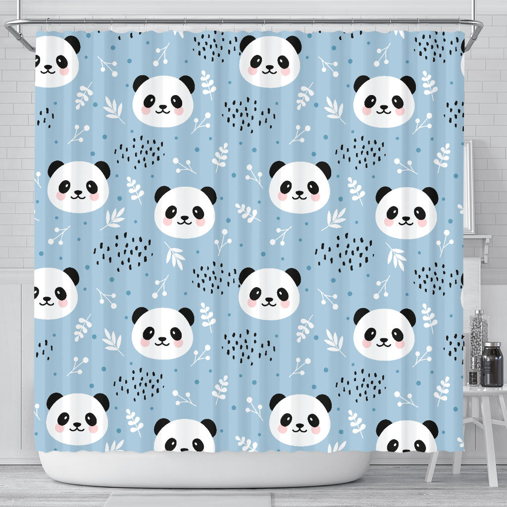 Cute Panda Pattern Shower Curtain Fulfilled In US