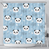 Cute Panda Pattern Shower Curtain Fulfilled In US