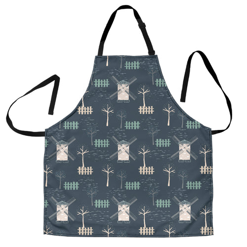 Windmill Tree Pattern Adjustable Apron